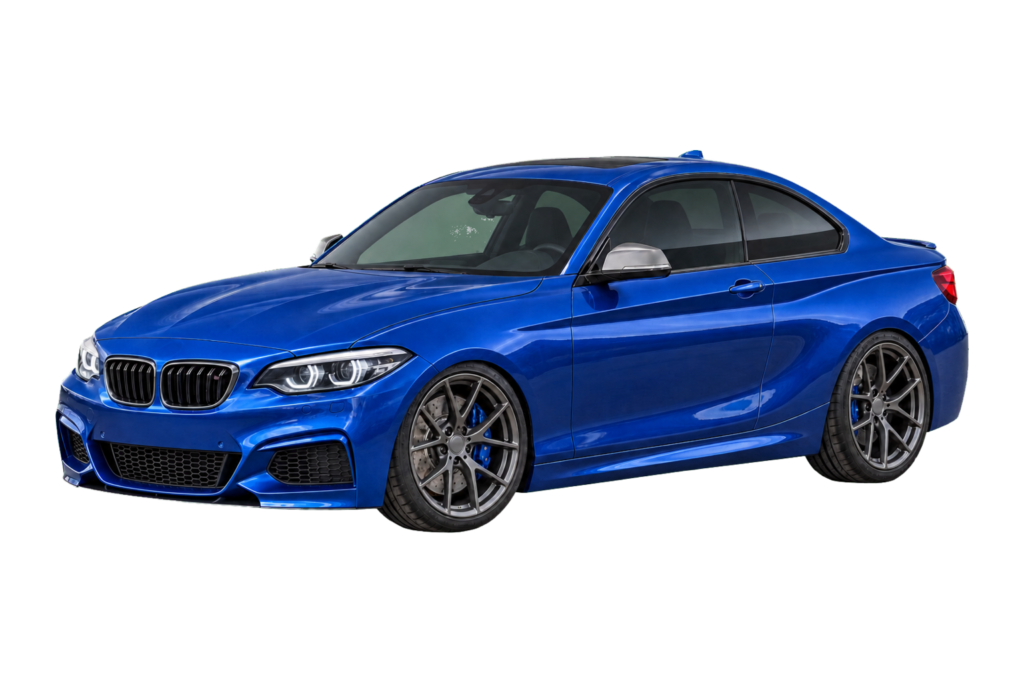 Blue BMW 2 Series F22 coupe for 2014-2021