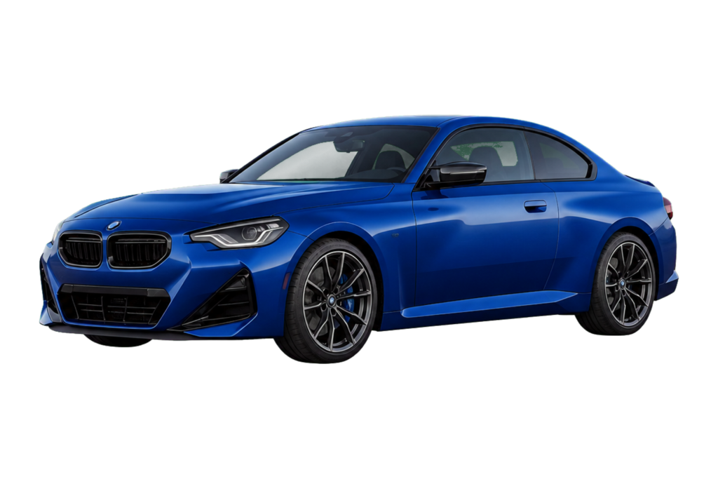 Blue BMW 2 Series G42 coupe for 2022-2026