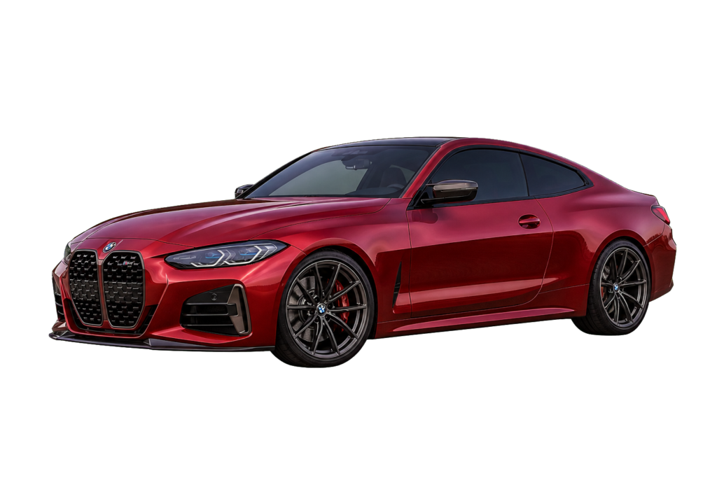 Red BMW 4 Series G22 coupe for 2021-2026