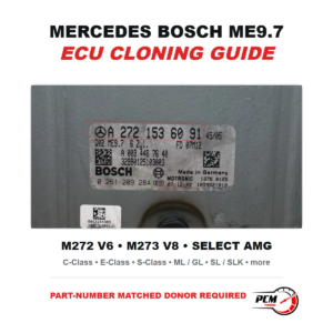 Mercedes Bosch ME9.7 ECU cloning guide for M272 and M273 engines
