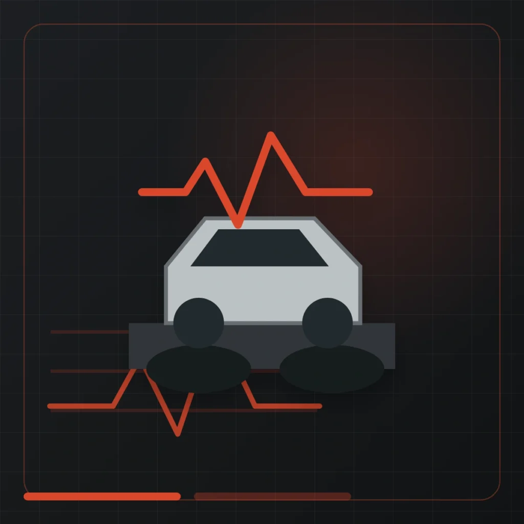 Chassis dynamometer and live calibration graph illustration